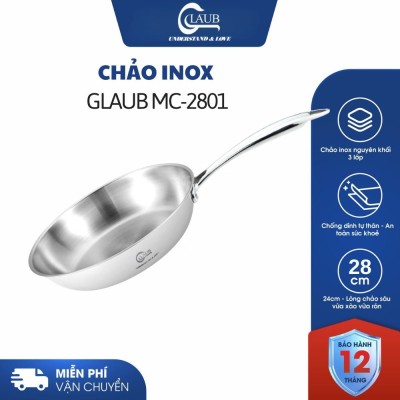 Chảo inox 304 chống dính Glaub MC28