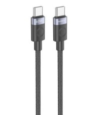 Cáp sạc và truyền dẫn tín hiệu cho điện thoại cổng PD 27W 1M, đã gắn đầu nối, dài 1m, cách điện bằng plastic, gồm 4 lõi, đường kính mỗi lõi 0.1mm, điện áp 5V, nhãn hiệu FONENG, model: X115,