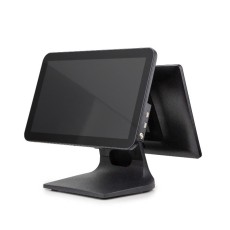 Máy POS bán hàng Windows Hiso HS-150AS (Core i5 Gen 5, Ram 8G, SSD 128G, 2 màn hình 15.6 inch, Windows 10/11)