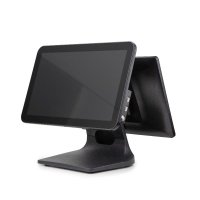 Máy POS bán hàng Windows Hiso HS-150AS (Core i5 Gen 5, Ram 8G, SSD 128G, 2 màn hình 15.6 inch, Windows 10/11)